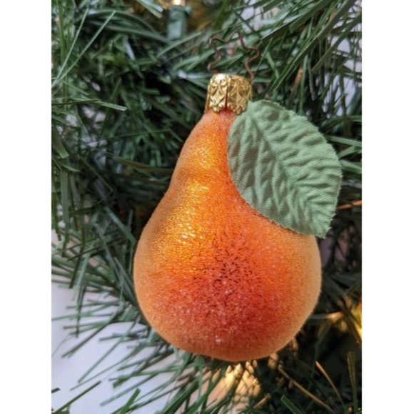 Pear Retired Old World Christmas Inge Glas Ornament - Picture 1 of 3